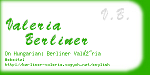 valeria berliner business card